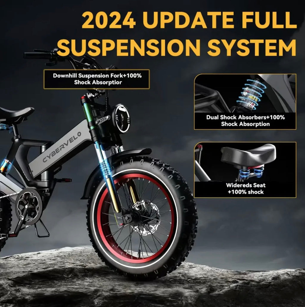 Foldable Electric Bike 100Mile - 36mph - Low Stock