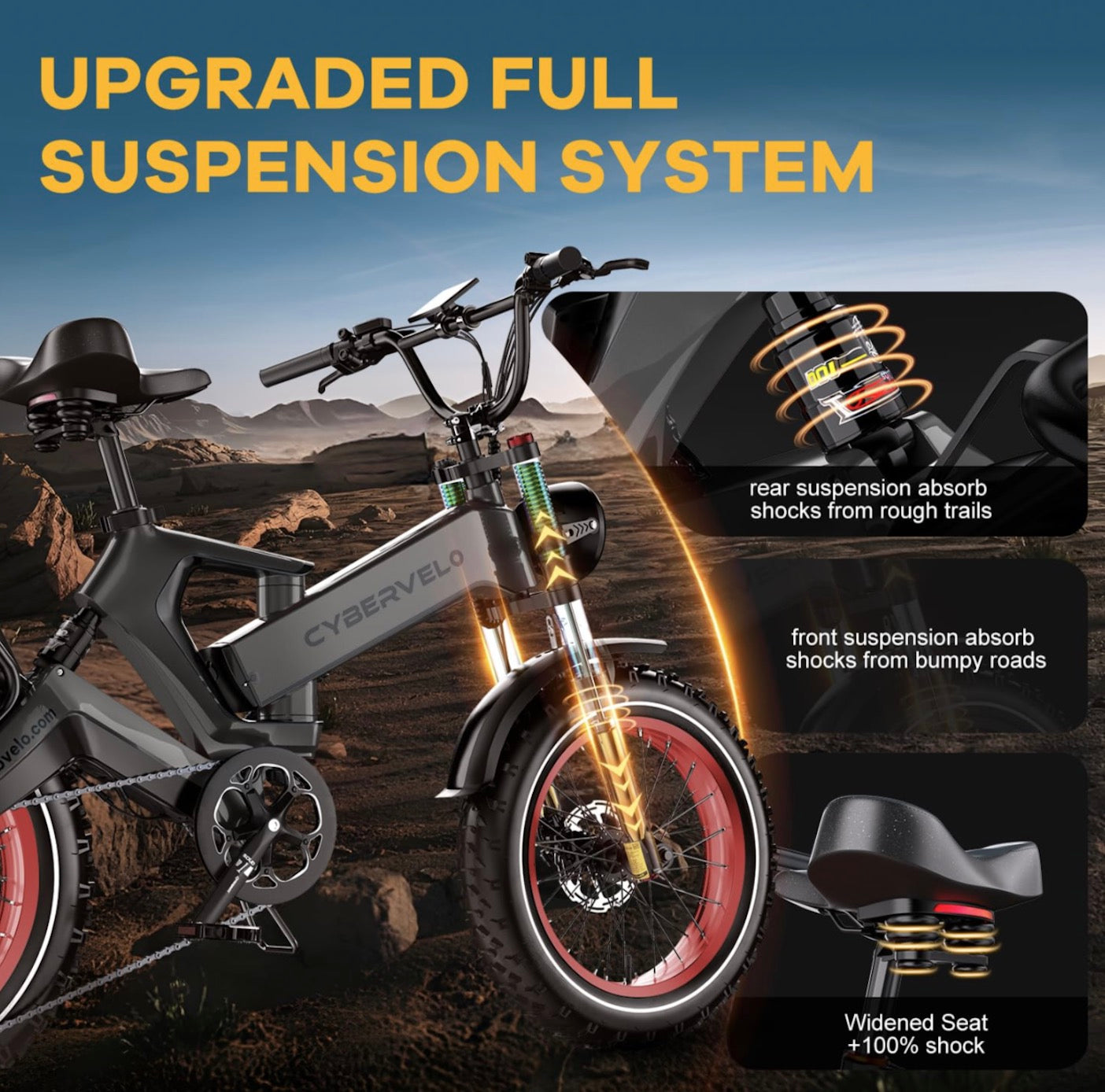 Foldable Electric Bike 100Mile - 36mph - Low Stock