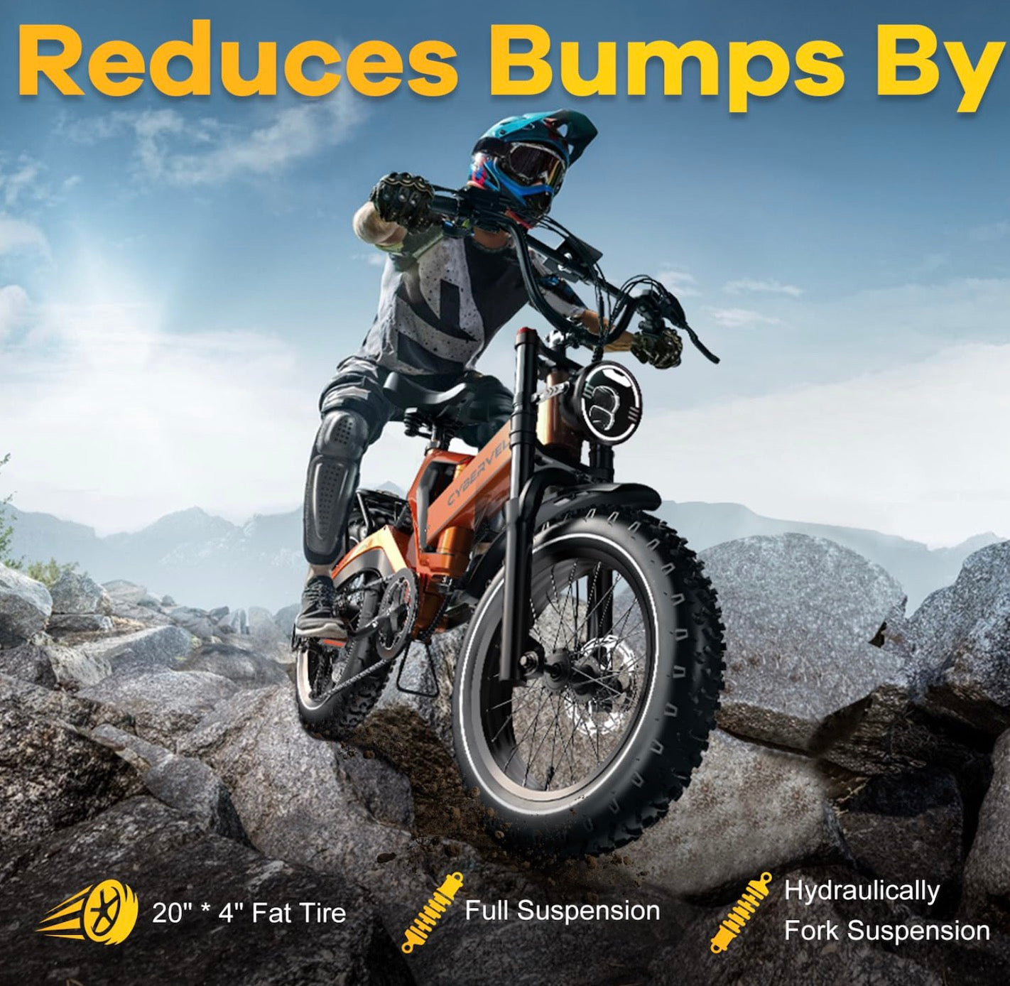 Foldable Electric Bike 100Mile - 36mph - Low Stock